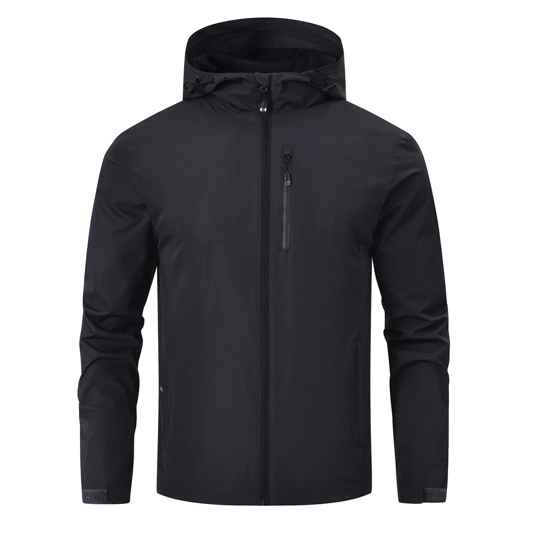 Men's Outdoor Jacket | Regular Fit | Hood and Zipper | All-Year-Round