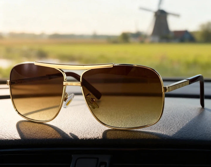 Men's Sunglasses | Classic Square Style | Sun Protection | Casual
