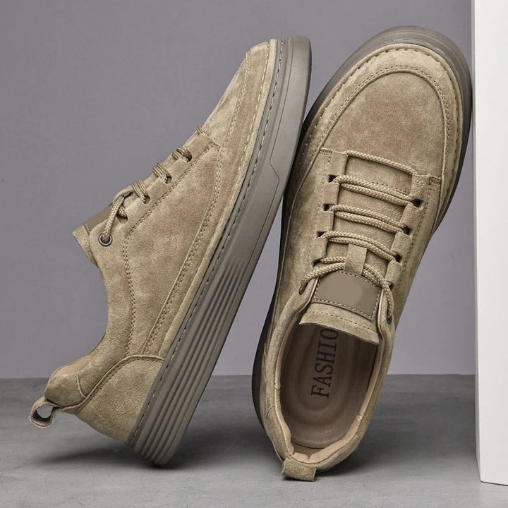 Męskie Casualowe Sneakersy Sznurowane z Przeszyciami | Miejski Krój