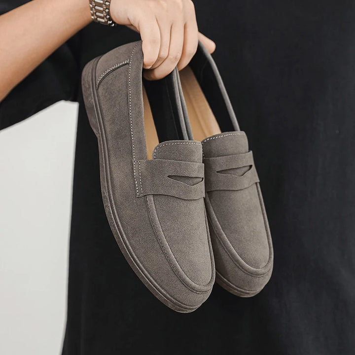 Men's Penny Loafers with Stitching | Classic Cut
