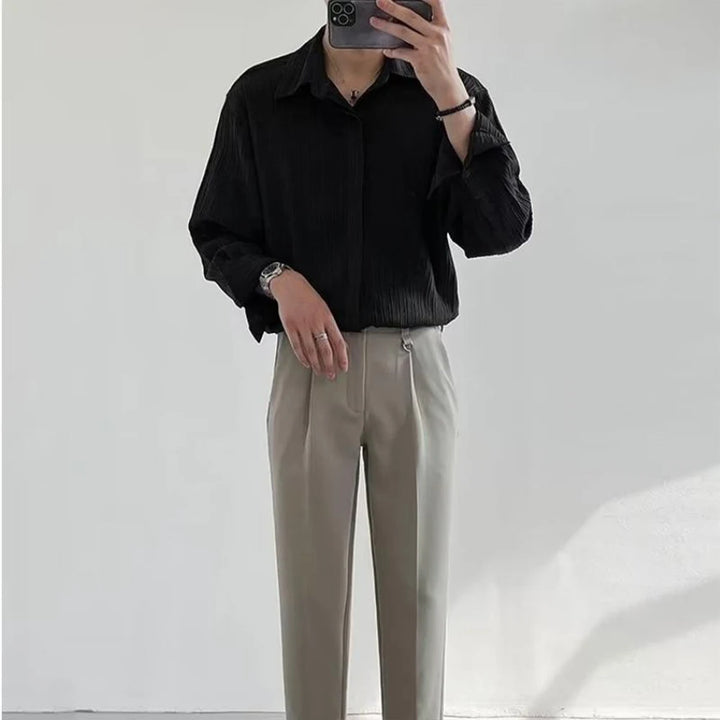 Men's Shirt | Loose Fit | Full Button Closure | Casual Minimalist