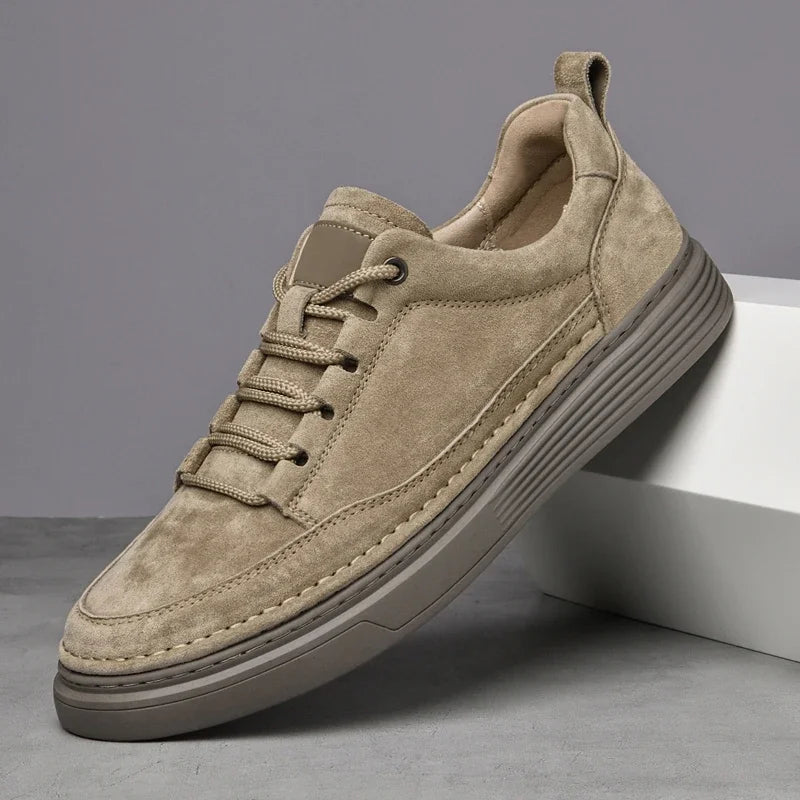 Męskie Casualowe Sneakersy Sznurowane z Przeszyciami | Miejski Krój