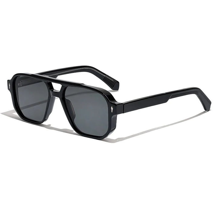 Szymon | Sunglasses with a Straight Top Line and Double Bridge for Women and Men