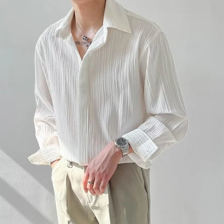 Men's Shirt | Loose Fit | Full Button Closure | Casual Minimalist