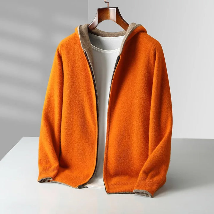 Men's Long Sleeve Zip-Up Hoodie | Casual Style