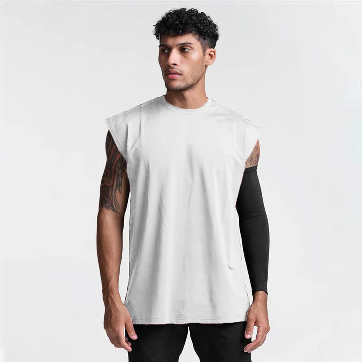 Men's Sleeveless T-Shirt | Regular Fit | Crew Neck | Sporty Casual