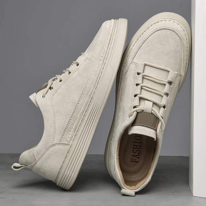 Męskie Casualowe Sneakersy Sznurowane z Przeszyciami | Miejski Krój