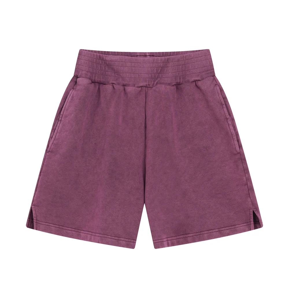 Men's Washed Sweat Shorts with Drawstring Waist | Oversize Fit