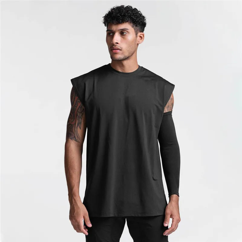 Men's Sleeveless T-Shirt | Regular Fit | Crew Neck | Sporty Casual