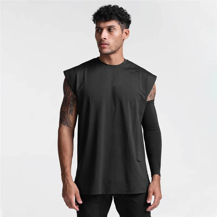 Men's Sleeveless T-Shirt | Regular Fit | Crew Neck | Sporty Casual