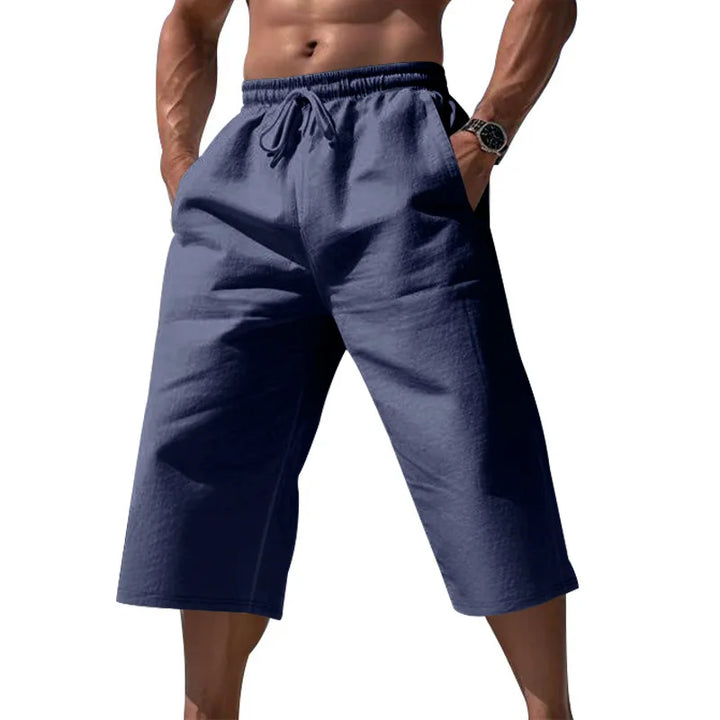 Men's Knee-Length Shorts with Drawstring | Casual Summer Shorts