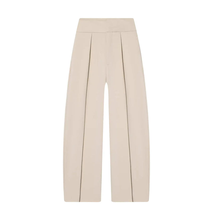 Women's High Waist Front Pleats Wide Leg Pants | Slim Fit