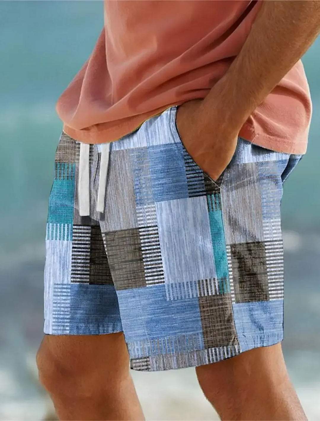 Miłosz | Men's Patchwork Beach Shorts