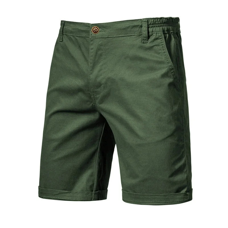 Men's Casual Shorts with Rolled Hem | Slim Fit