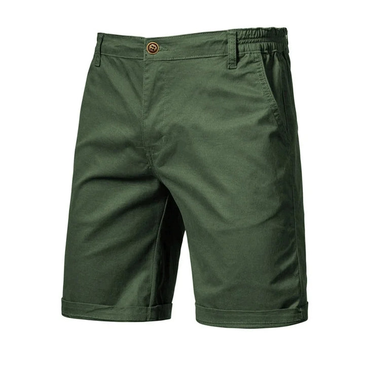 Men's Casual Shorts with Rolled Hem | Slim Fit