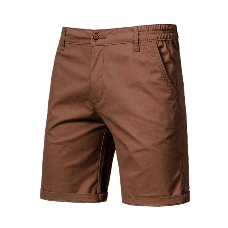 Men's Casual Shorts with Rolled Hem | Slim Fit