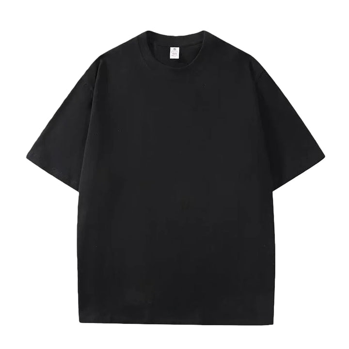 Męski Oversize T-Shirt Casual z Okrągłym Dekoltem i Krótkim Rękawem | Opuszczone Ramiona