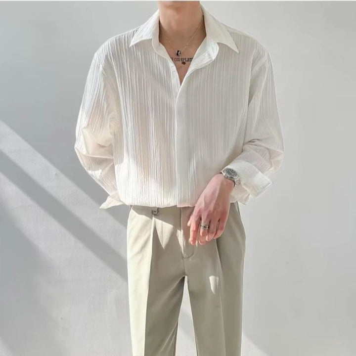 Men's Shirt | Loose Fit | Full Button Closure | Casual Minimalist