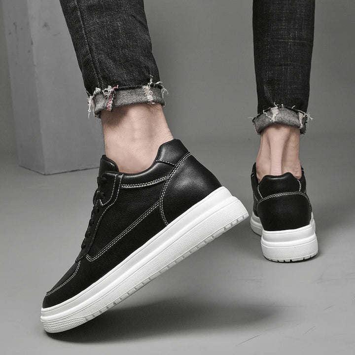 Męskie Sneakersy na Platformie Sznurowane | Codzienny Krój