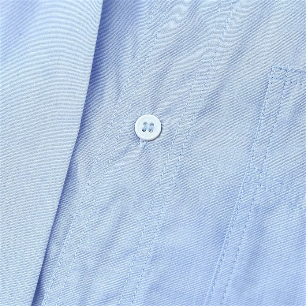 Women's Shirt Long Sleeve High Collar Buttons Tie at Neck Shirt | Loose Fit