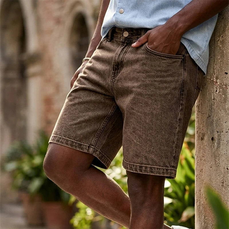 Men's Straight-Leg Denim Shorts | Regular Fit