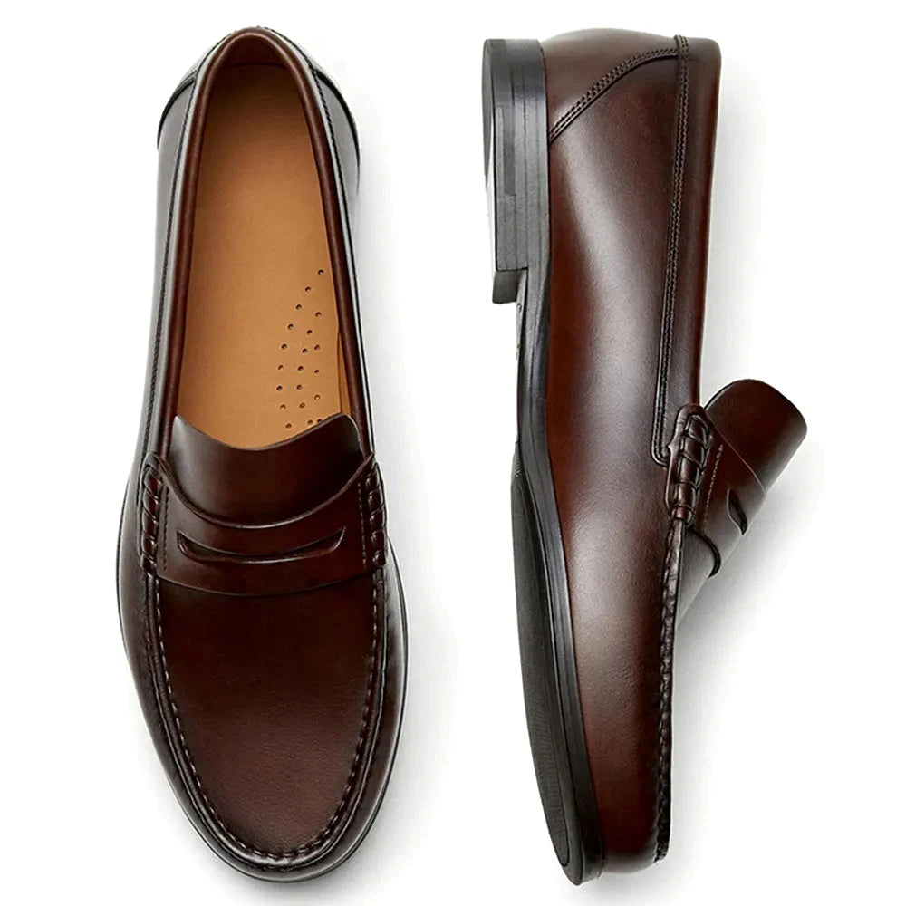 Men's Classic Penny Slip-On Loafers | Formal Cut