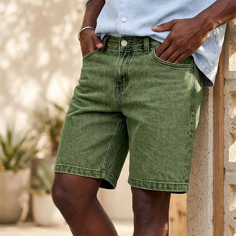 Men's Straight-Leg Denim Shorts | Regular Fit