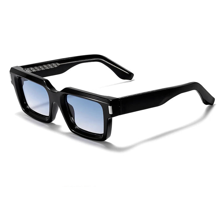 Ryan | Męskie Okulary Przeciwsłoneczne z Małą Kwadratową Oprawką Retro