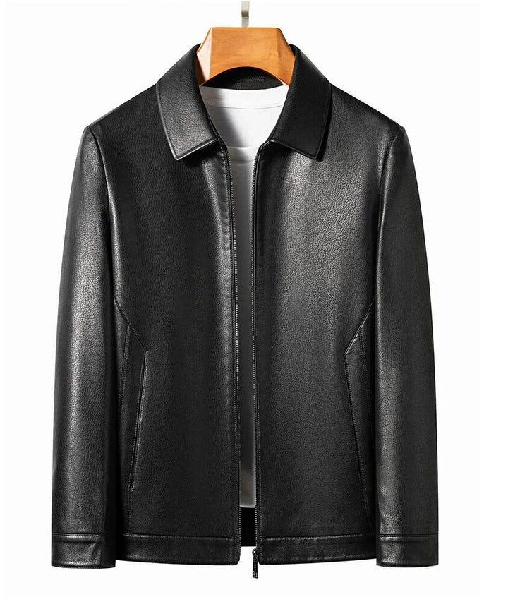Men's Front Zipper Classic Collar Casual Jacket | Minimalist Design