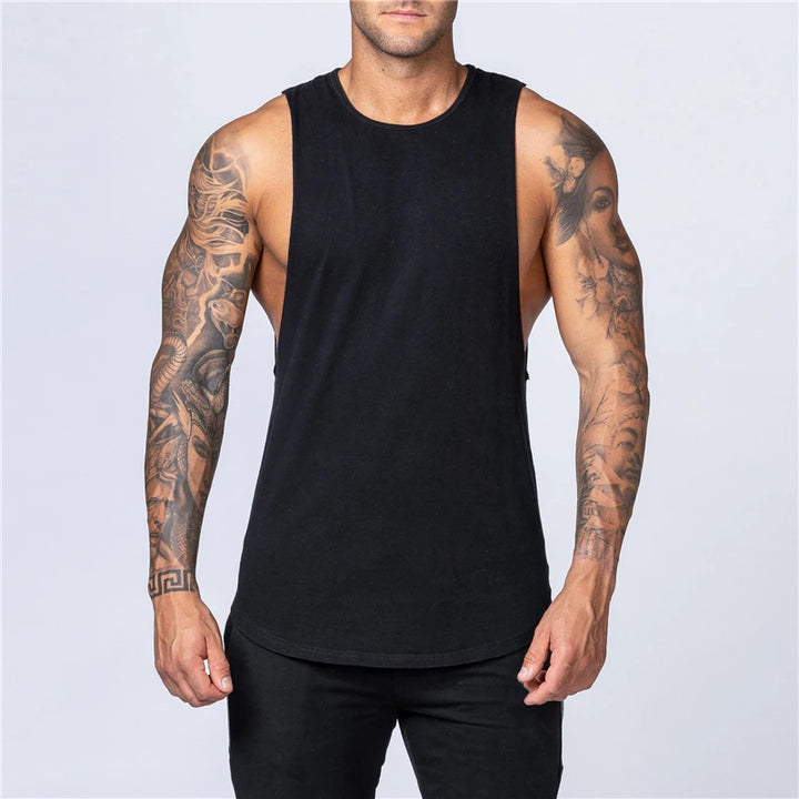 Men's Tank Top | Regular Fit | Deep Cut Sleeveless | Sporty Casual