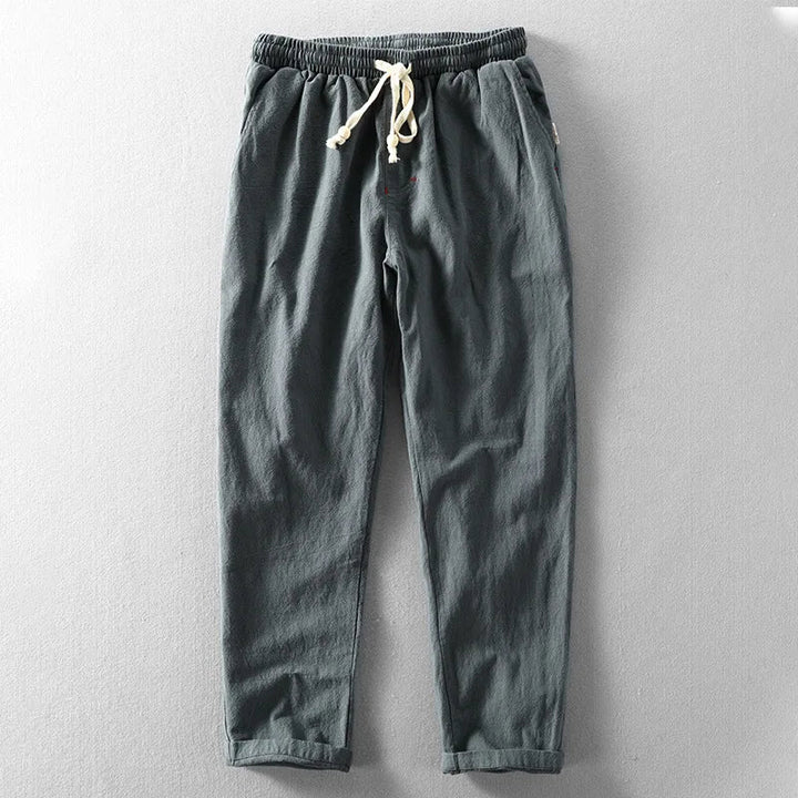 Męskie Luźne Spodnie ze Sznurkiem | Styl Casual