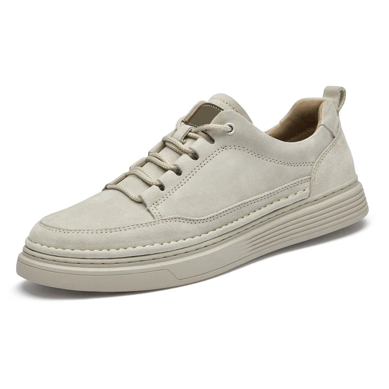 Męskie Casualowe Sneakersy Sznurowane z Przeszyciami | Miejski Krój