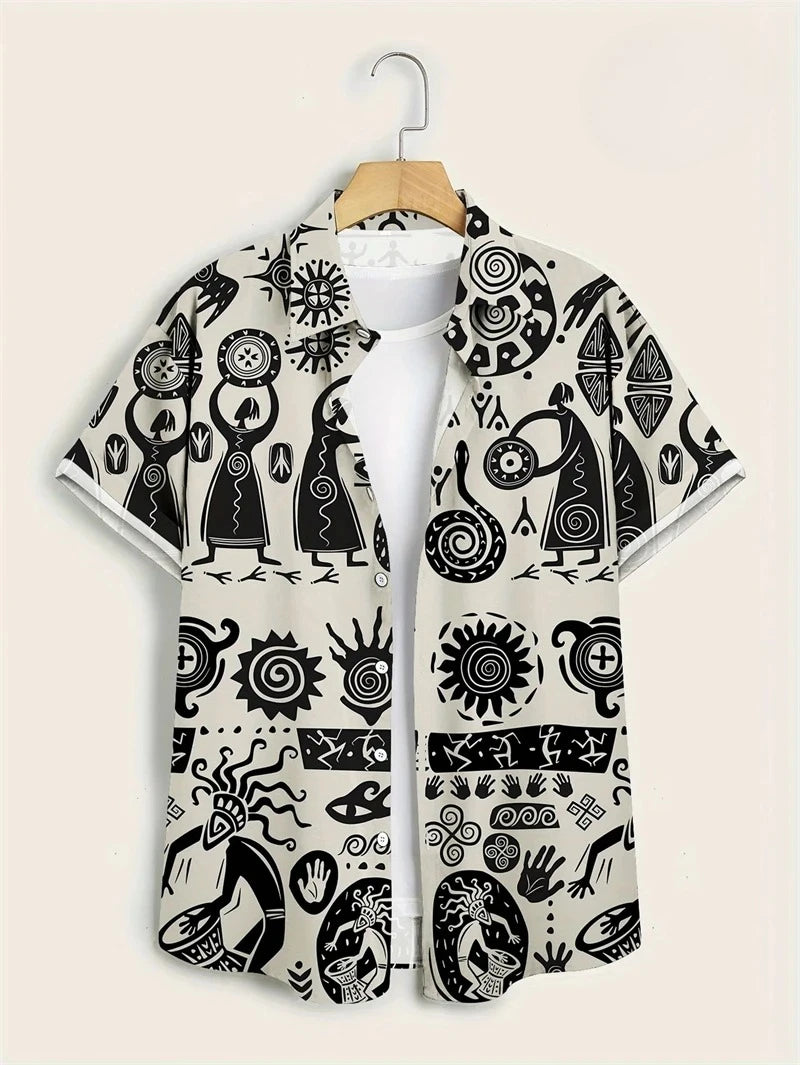 Kajetan | Men's Hawaiian Patterned Shirt