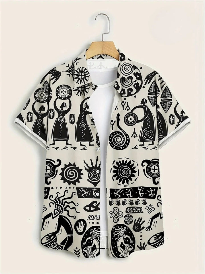 Kajetan | Men's Hawaiian Patterned Shirt