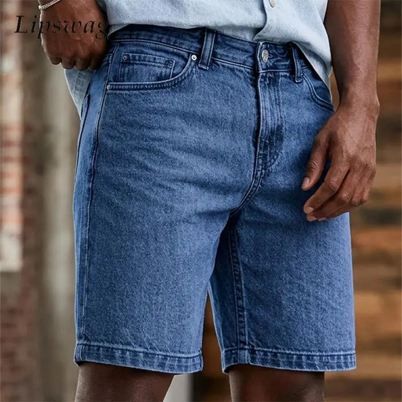 Men's Straight-Leg Denim Shorts | Regular Fit