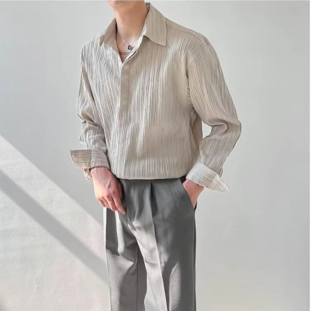 Men's Shirt | Loose Fit | Full Button Closure | Casual Minimalist