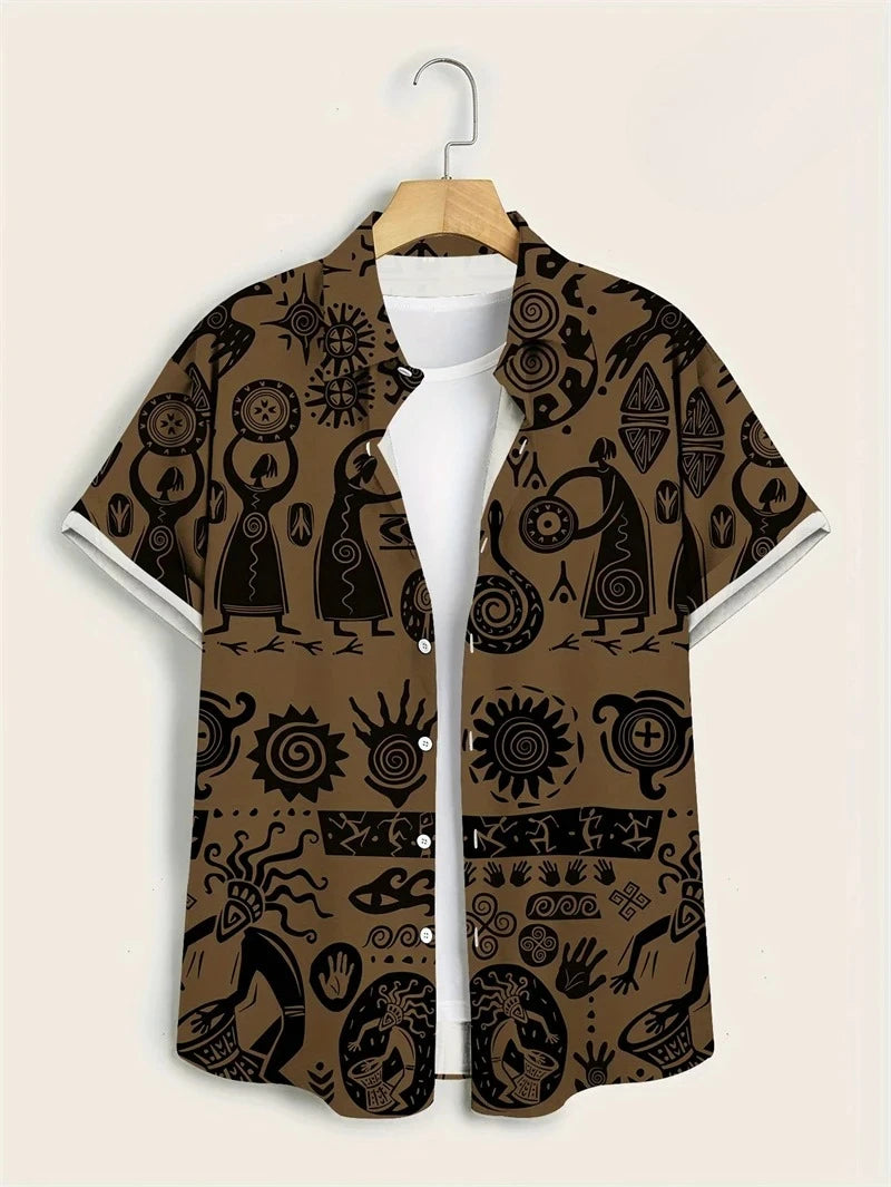 Kajetan | Men's Hawaiian Patterned Shirt