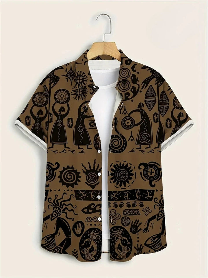 Kajetan | Men's Hawaiian Patterned Shirt