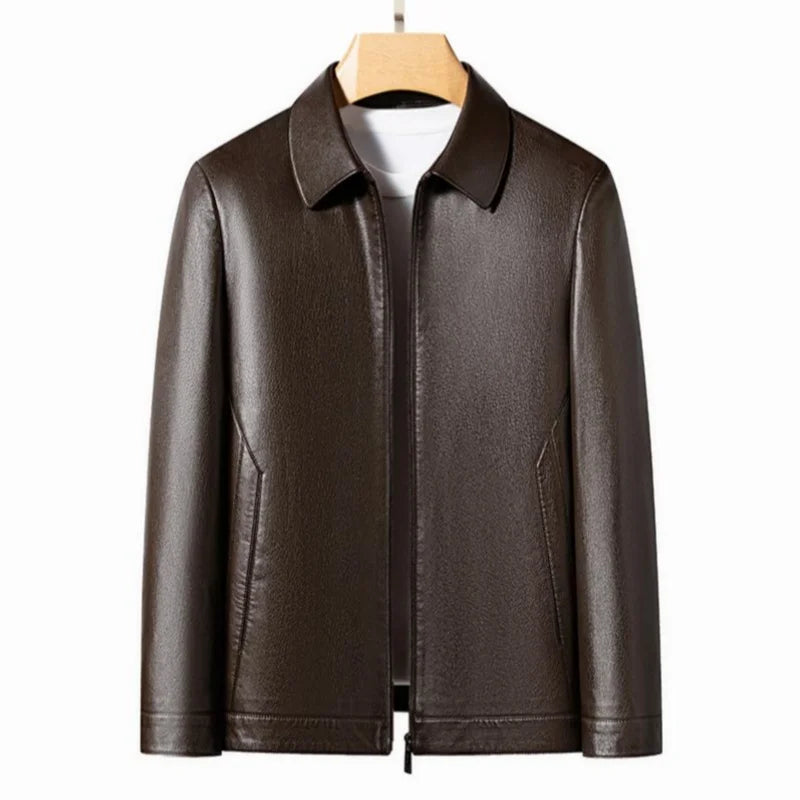 Men's Front Zipper Classic Collar Casual Jacket | Minimalist Design
