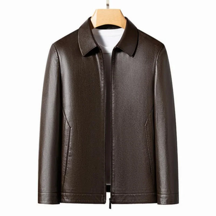 Men's Front Zipper Classic Collar Casual Jacket | Minimalist Design