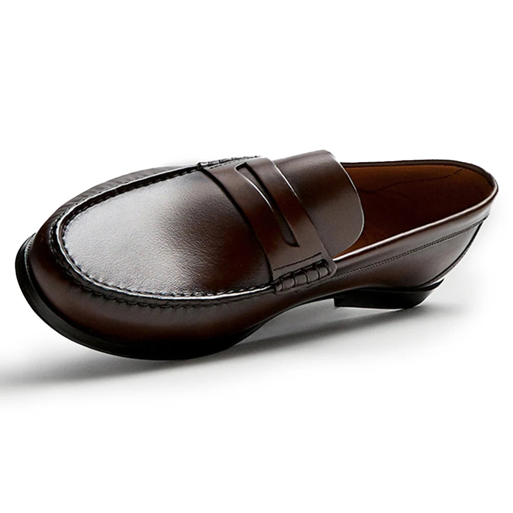 Men's Classic Penny Slip-On Loafers | Formal Cut