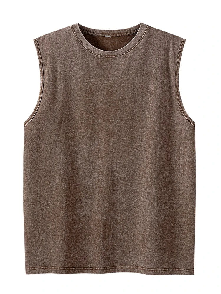 Men's Tank Top | Regular Fit | Sleeveless with Round Neckline | Casual