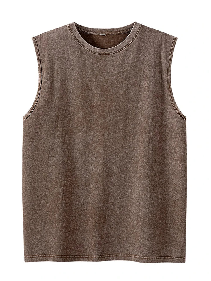 Men's Tank Top | Regular Fit | Sleeveless with Round Neckline | Casual