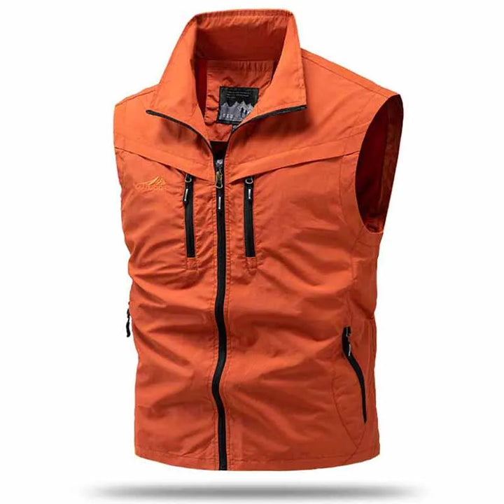 Męska Kamizelka Outdoor | Regularny Krój | Pełne Zapięcie na Zamek | Casual Trekking