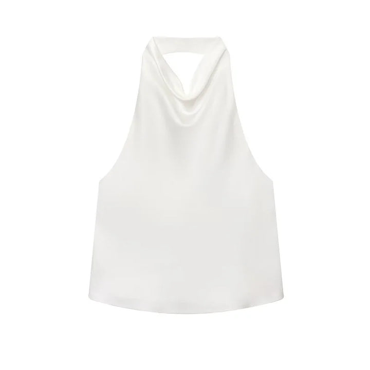 Women's Draped Halter Top Sleeveless | Summer Style