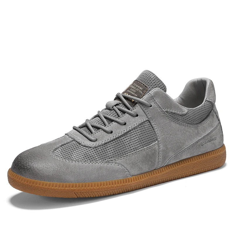 Męskie Sneakersy Sznurowane w Stylu Retro | Styl Uliczny