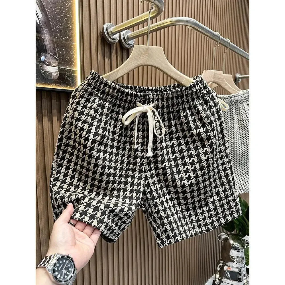 Men's Knit Shorts with Drawstring | Loose Fit