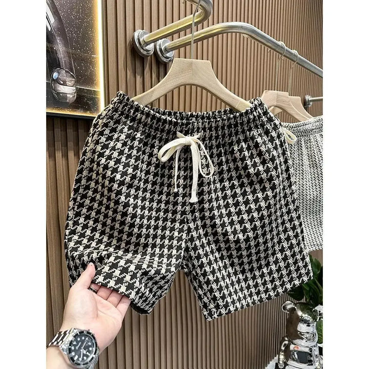 Men's Knit Shorts with Drawstring | Loose Fit