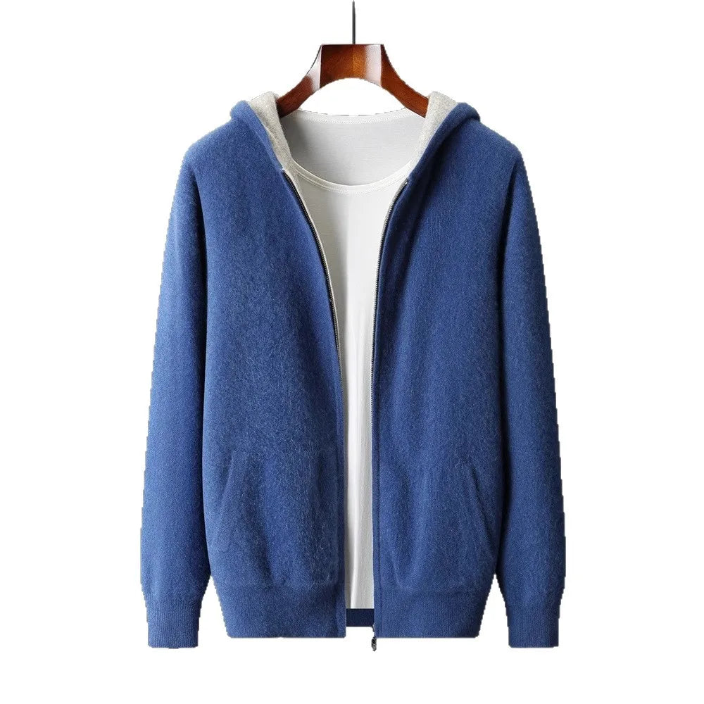 Men's Long Sleeve Zip-Up Hoodie | Casual Style