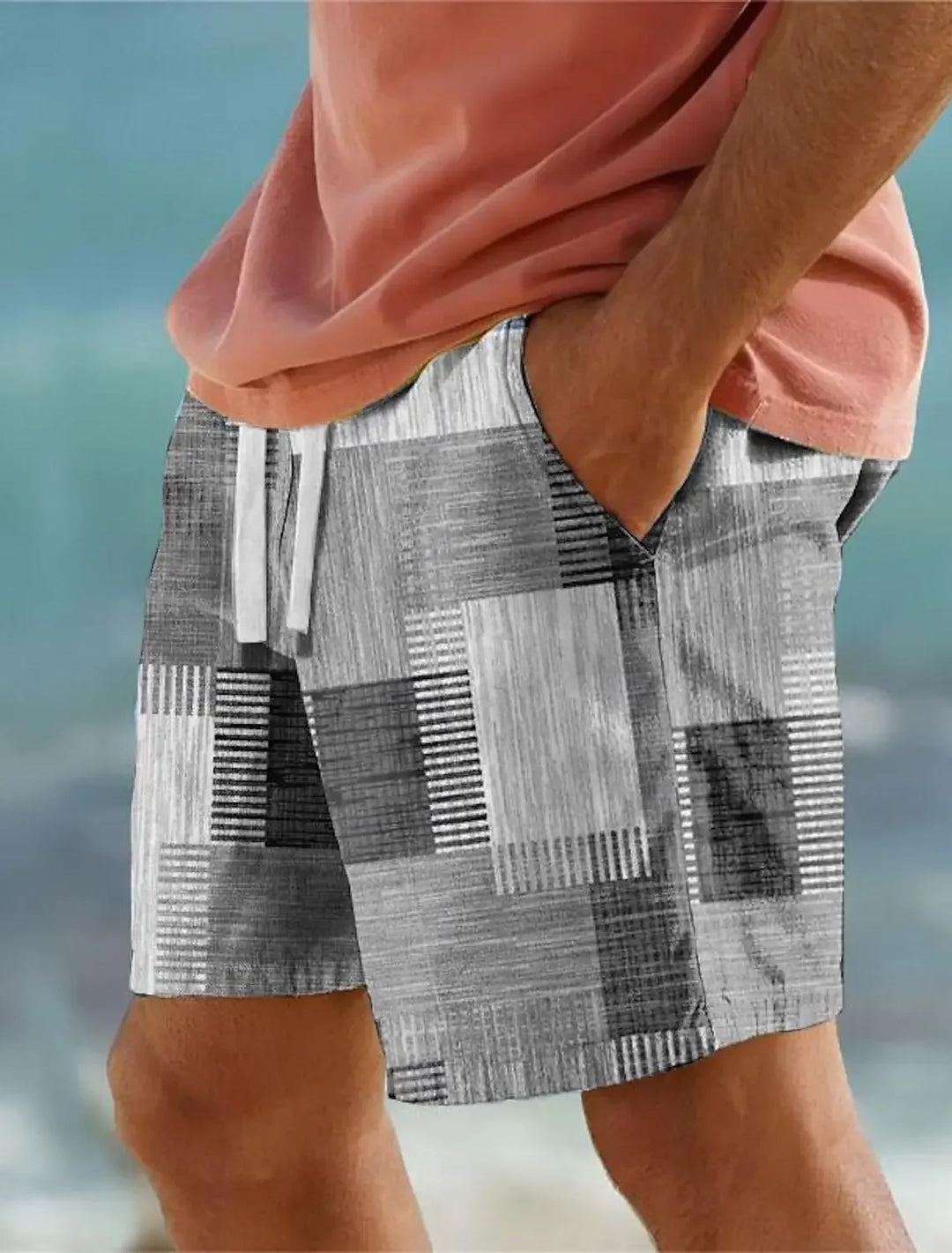 Miłosz | Men's Patchwork Beach Shorts